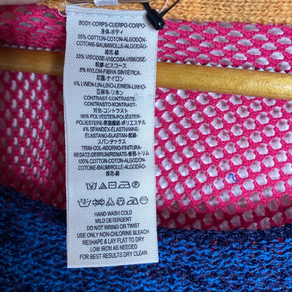 Free People Sunset Knit Fringe Poncho M/L - Picture 15 of 15